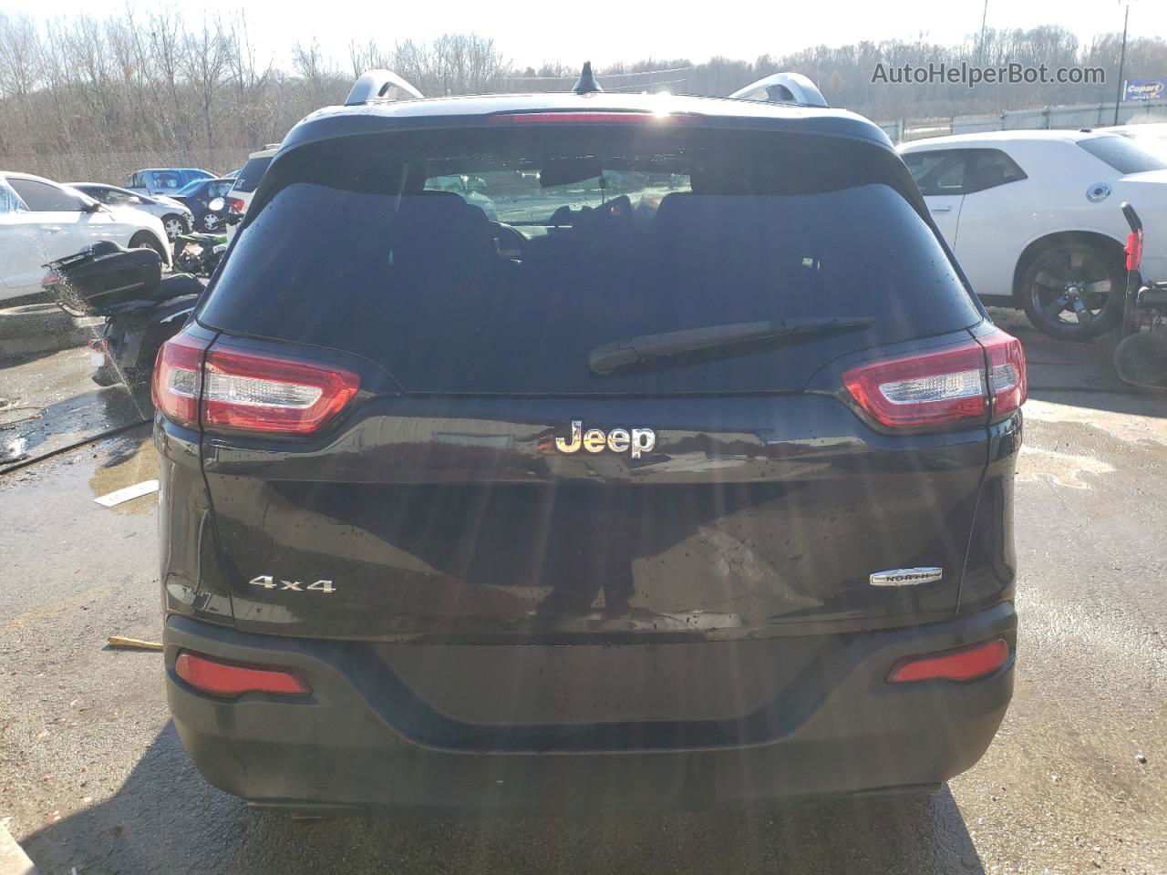 2015 Jeep Cherokee Latitude Black vin: 1C4PJMCB8FW744886