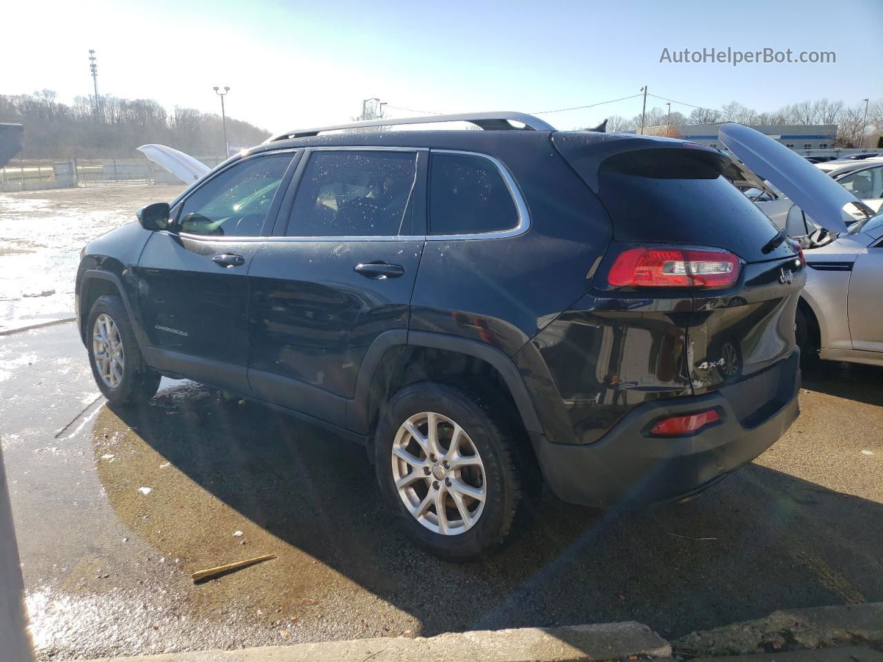 2015 Jeep Cherokee Latitude Black vin: 1C4PJMCB8FW744886