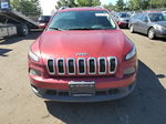 2016 Jeep Cherokee Latitude Maroon vin: 1C4PJMCB8GW181873