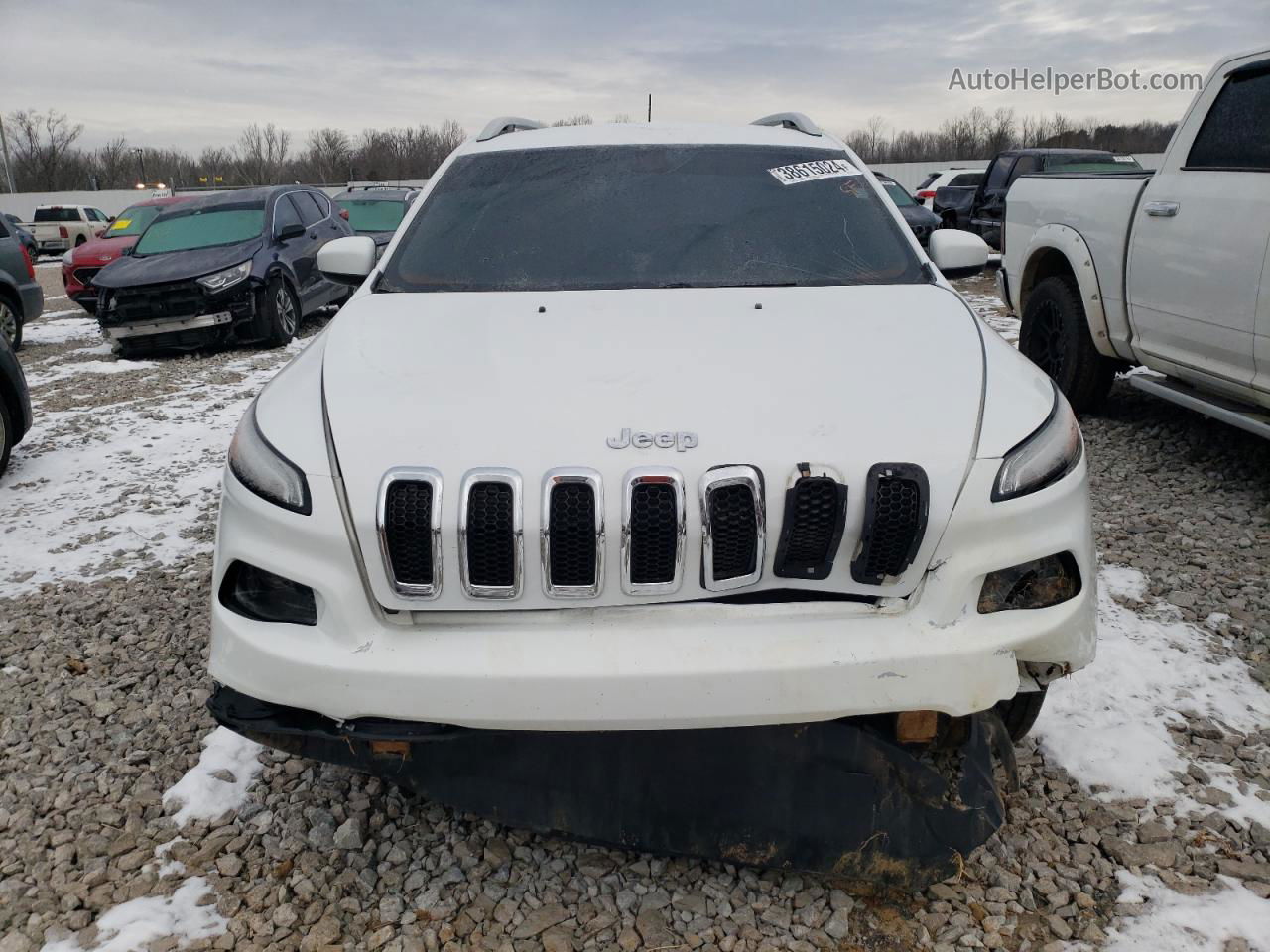 2016 Jeep Cherokee Latitude White vin: 1C4PJMCB8GW326734