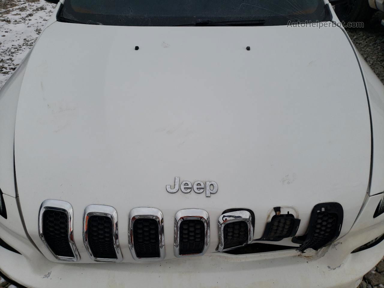 2016 Jeep Cherokee Latitude Белый vin: 1C4PJMCB8GW326734