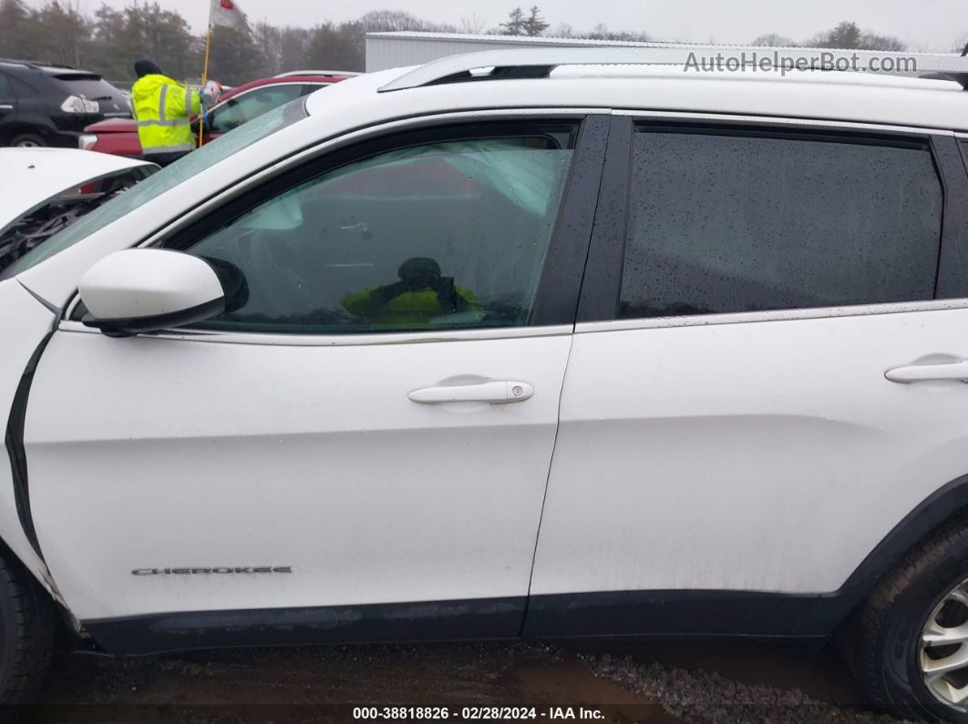 2019 Jeep Cherokee Latitude 4x4 White vin: 1C4PJMCB8KD355350