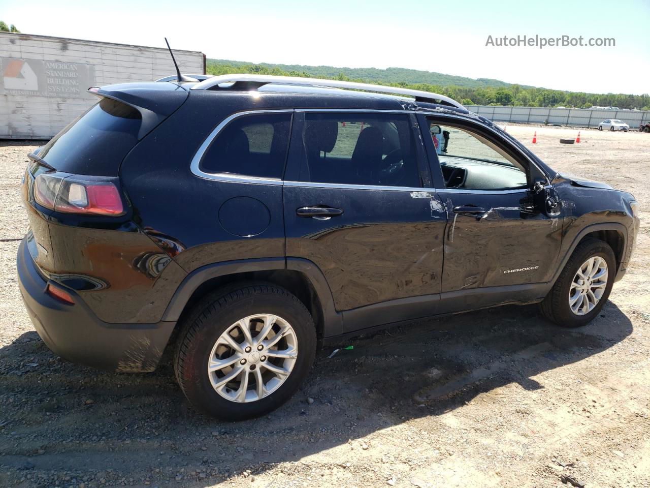 2019 Jeep Cherokee Latitude Black vin: 1C4PJMCB8KD484222