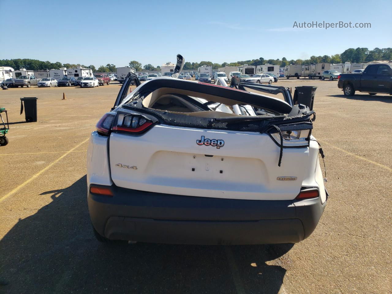 2021 Jeep Cherokee Latitude White vin: 1C4PJMCB8MD230657