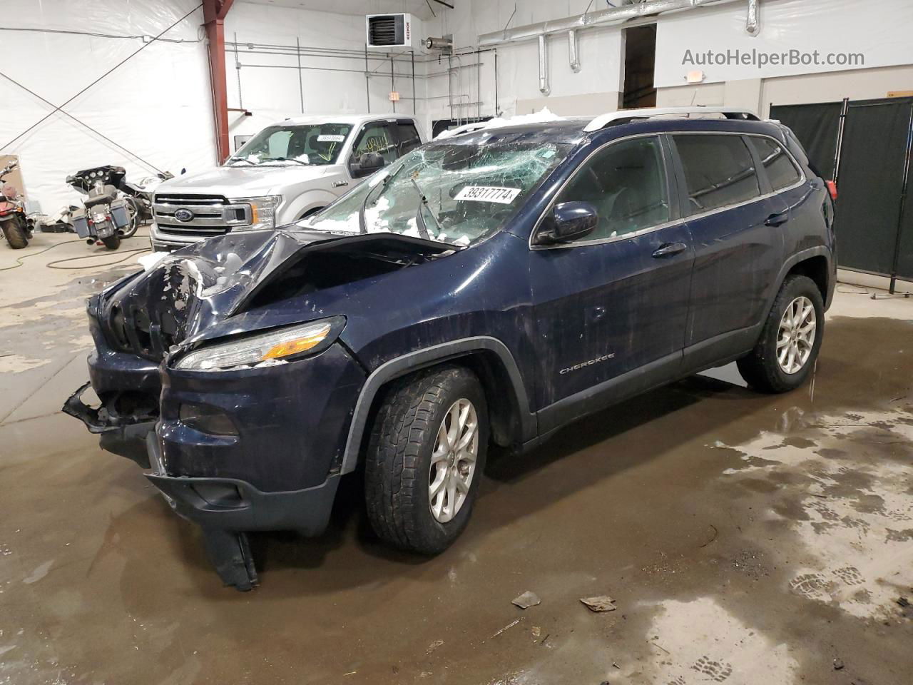 2014 Jeep Cherokee Latitude Blue vin: 1C4PJMCB9EW150127