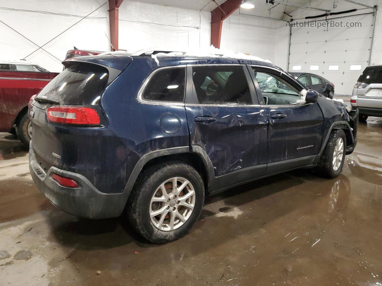 2014 Jeep Cherokee Latitude Blue vin: 1C4PJMCB9EW150127