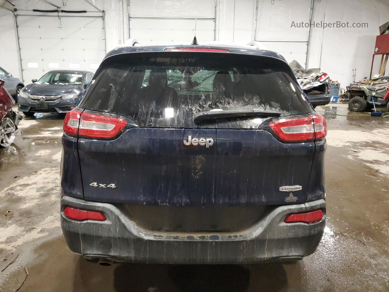 2014 Jeep Cherokee Latitude Blue vin: 1C4PJMCB9EW150127