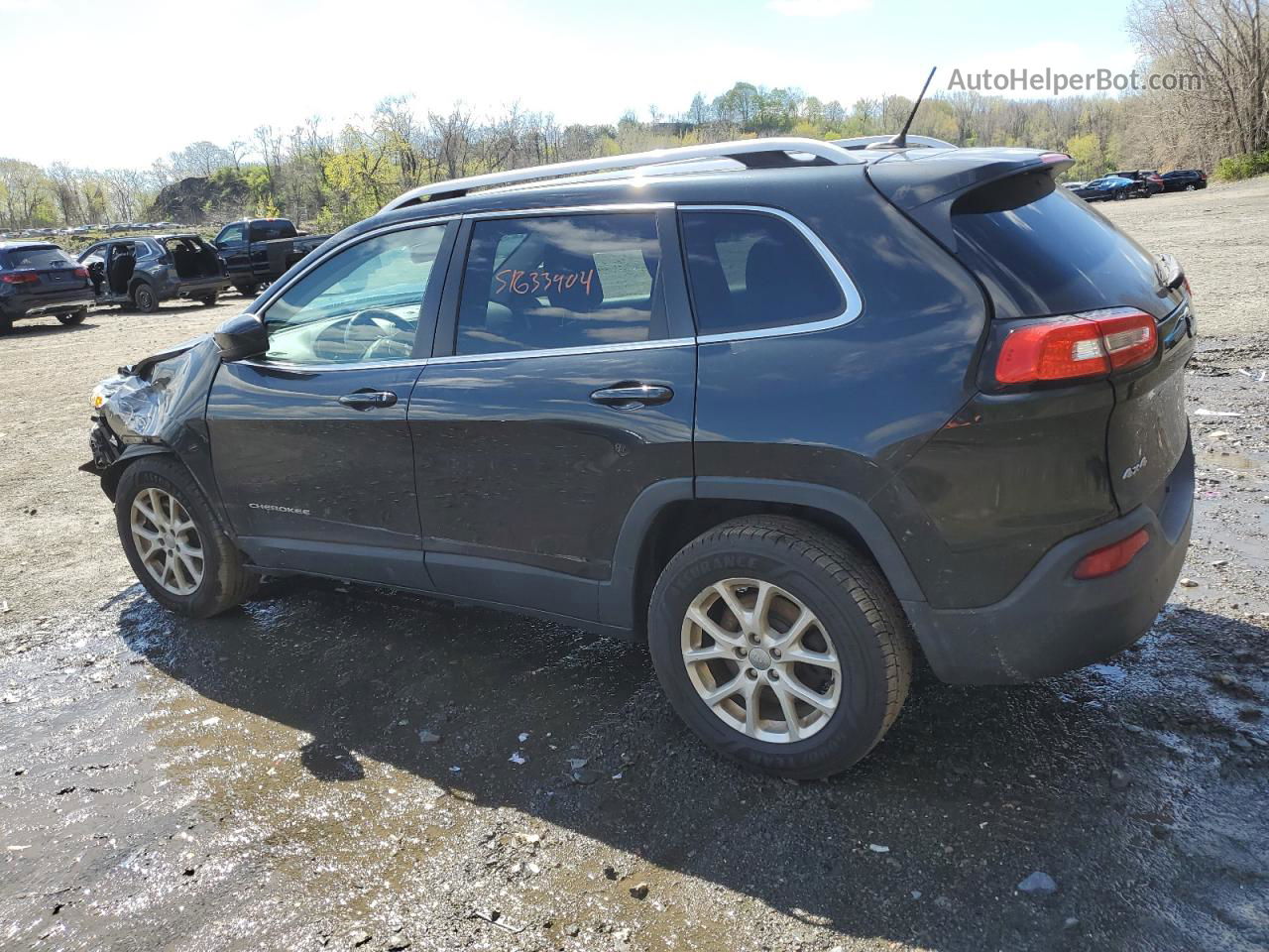 2014 Jeep Cherokee Latitude Черный vin: 1C4PJMCB9EW180552