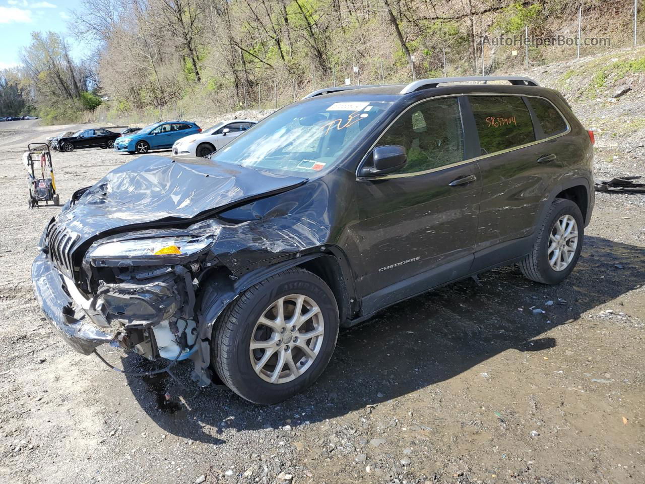 2014 Jeep Cherokee Latitude Черный vin: 1C4PJMCB9EW180552