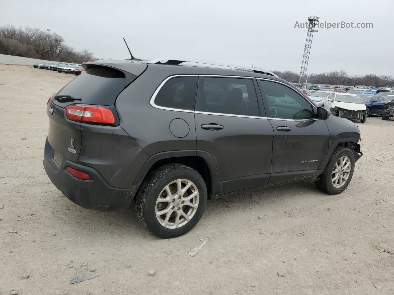 2014 Jeep Cherokee Latitude Gray vin: 1C4PJMCB9EW203828