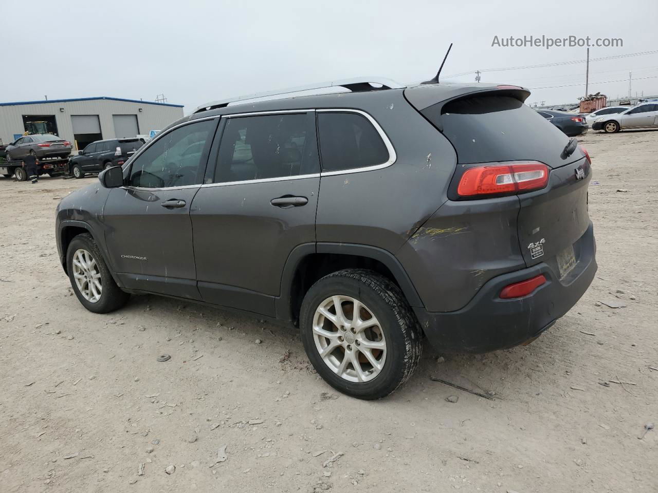 2014 Jeep Cherokee Latitude Gray vin: 1C4PJMCB9EW203828