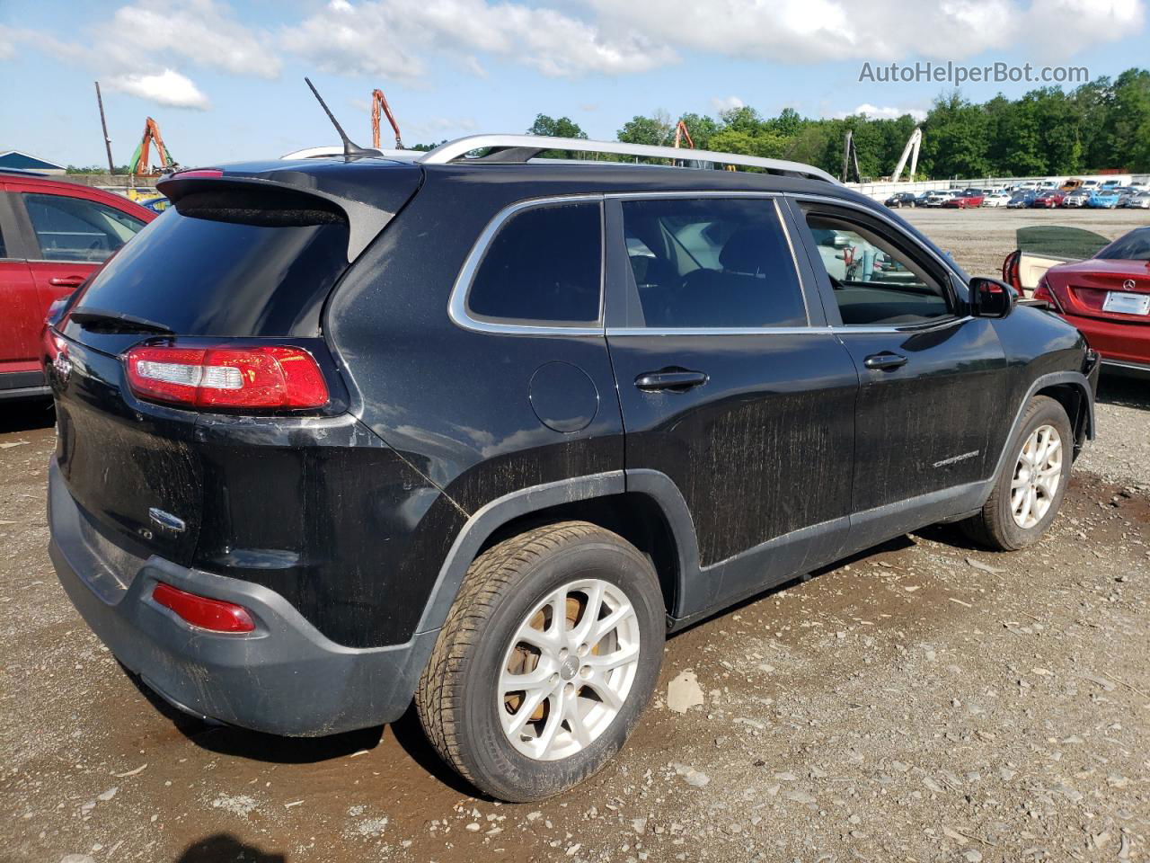 2014 Jeep Cherokee Latitude Black vin: 1C4PJMCB9EW273328