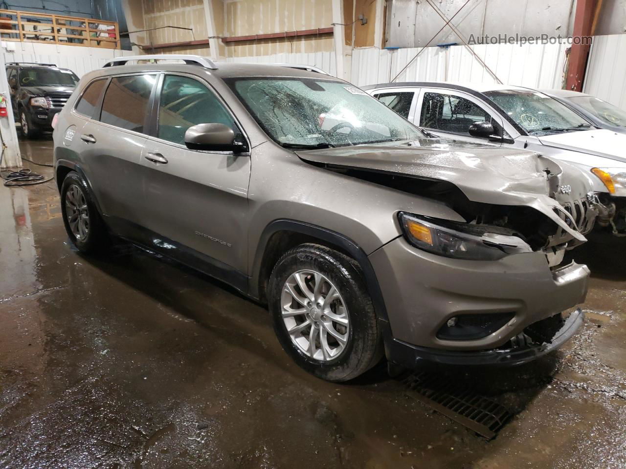 2019 Jeep Cherokee Latitude Brown vin: 1C4PJMCB9KD174628