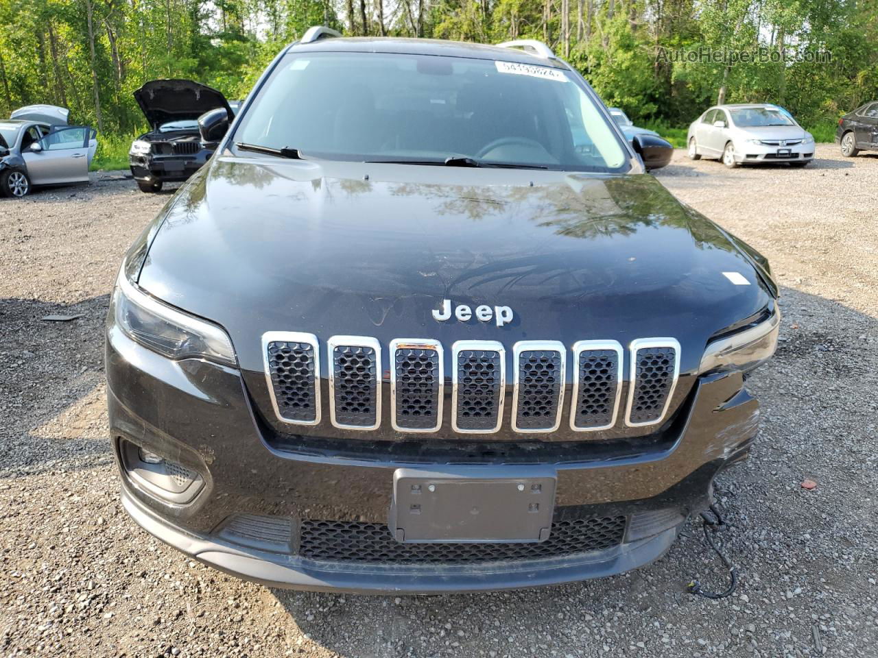 2019 Jeep Cherokee Latitude Черный vin: 1C4PJMCB9KD279718