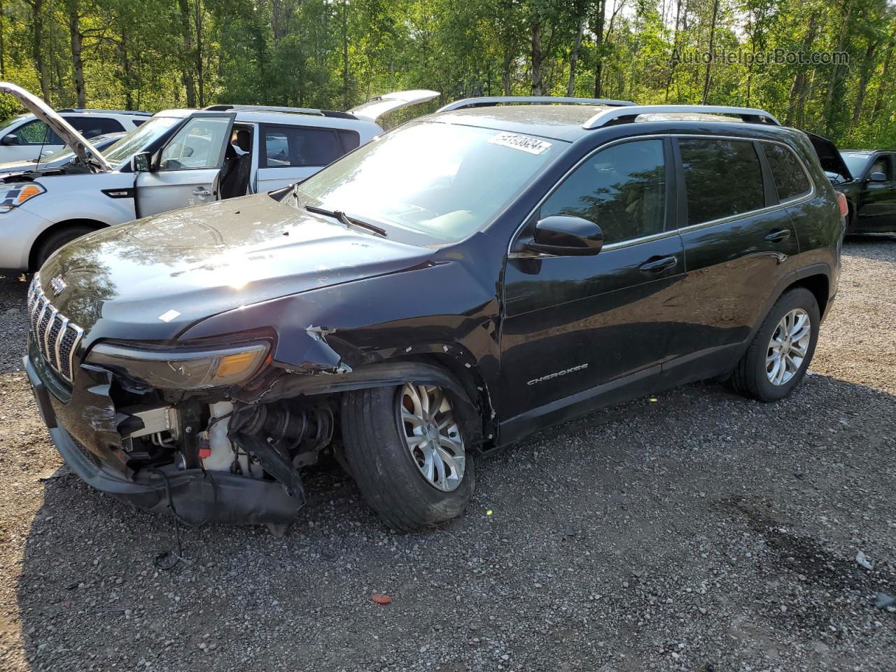 2019 Jeep Cherokee Latitude Black vin: 1C4PJMCB9KD279718