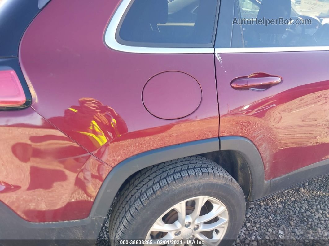 2019 Jeep Cherokee Latitude 4x4 Red vin: 1C4PJMCB9KD291383