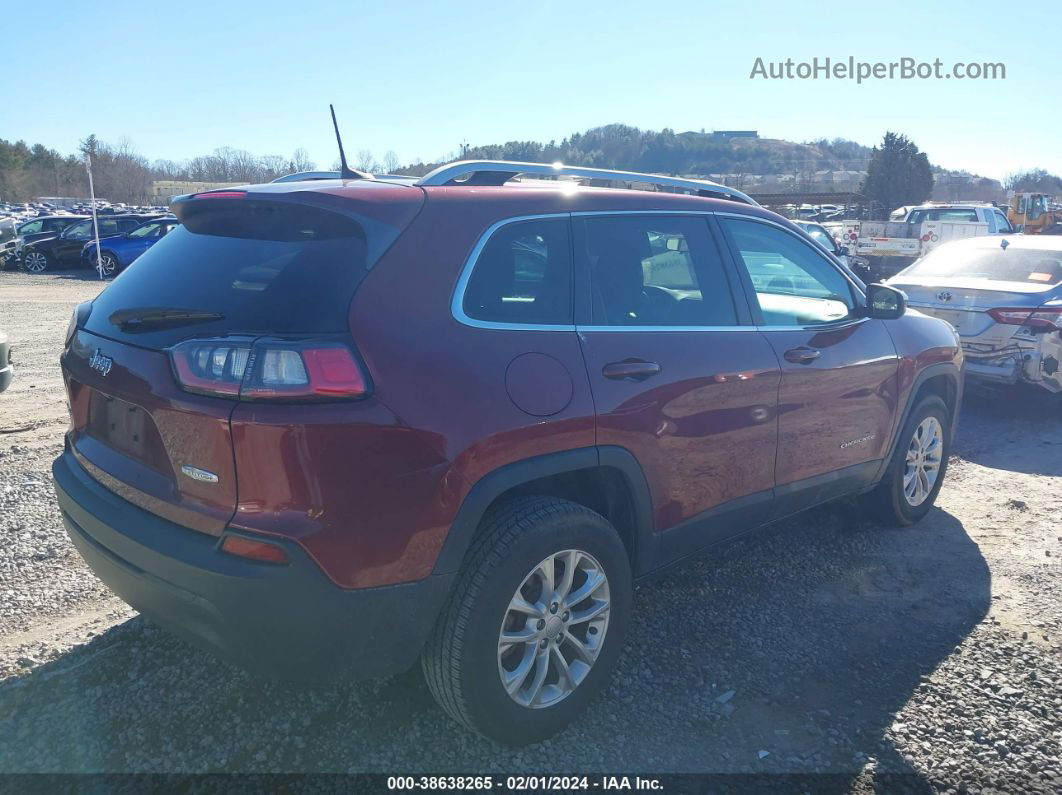 2019 Jeep Cherokee Latitude 4x4 Red vin: 1C4PJMCB9KD291383