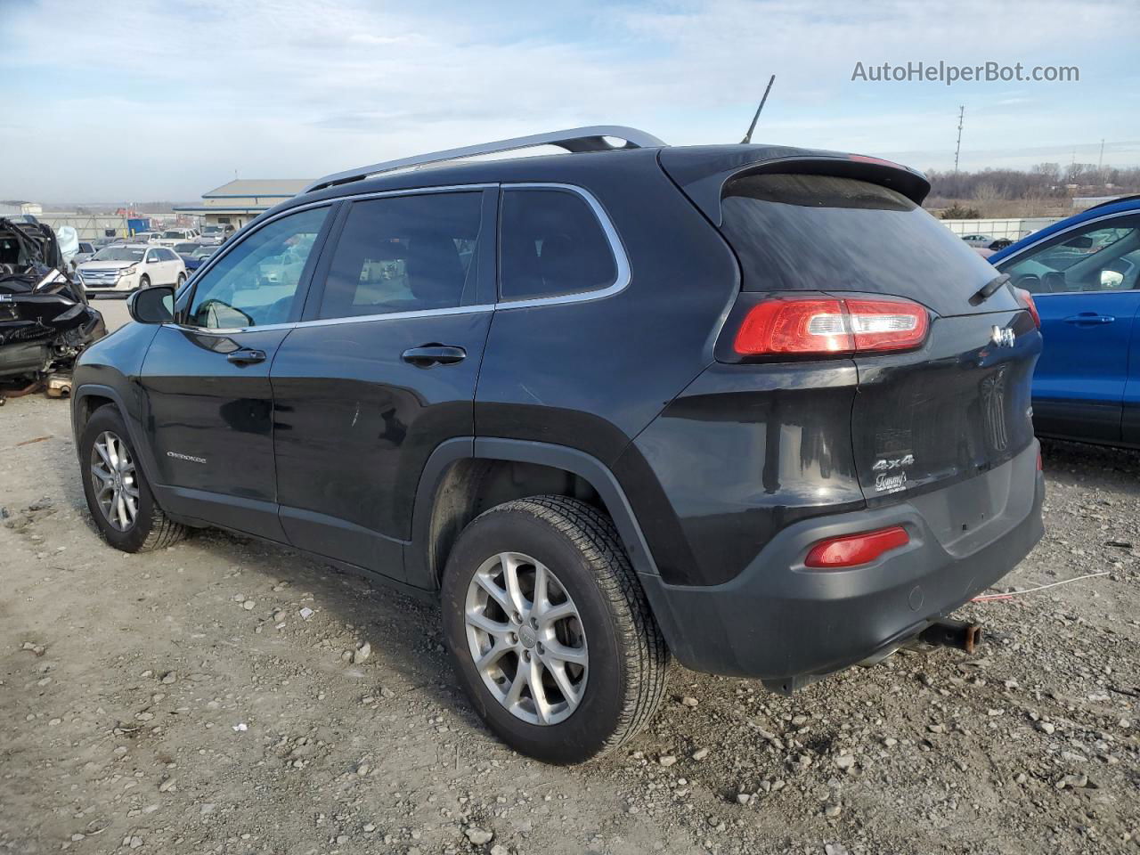 2015 Jeep Cherokee Latitude Black vin: 1C4PJMCBXFW505016