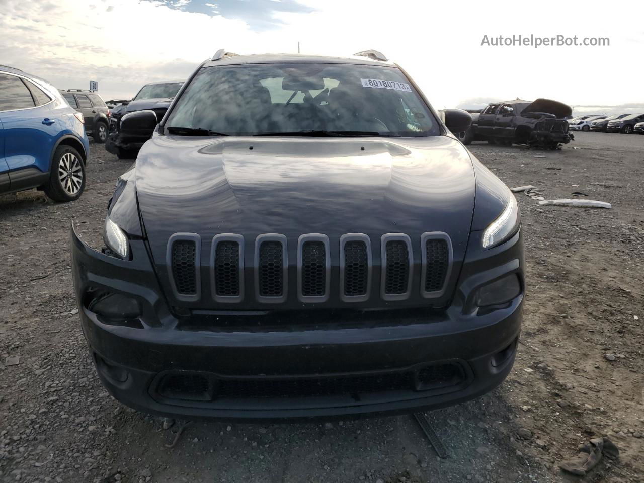 2015 Jeep Cherokee Latitude Black vin: 1C4PJMCBXFW505016