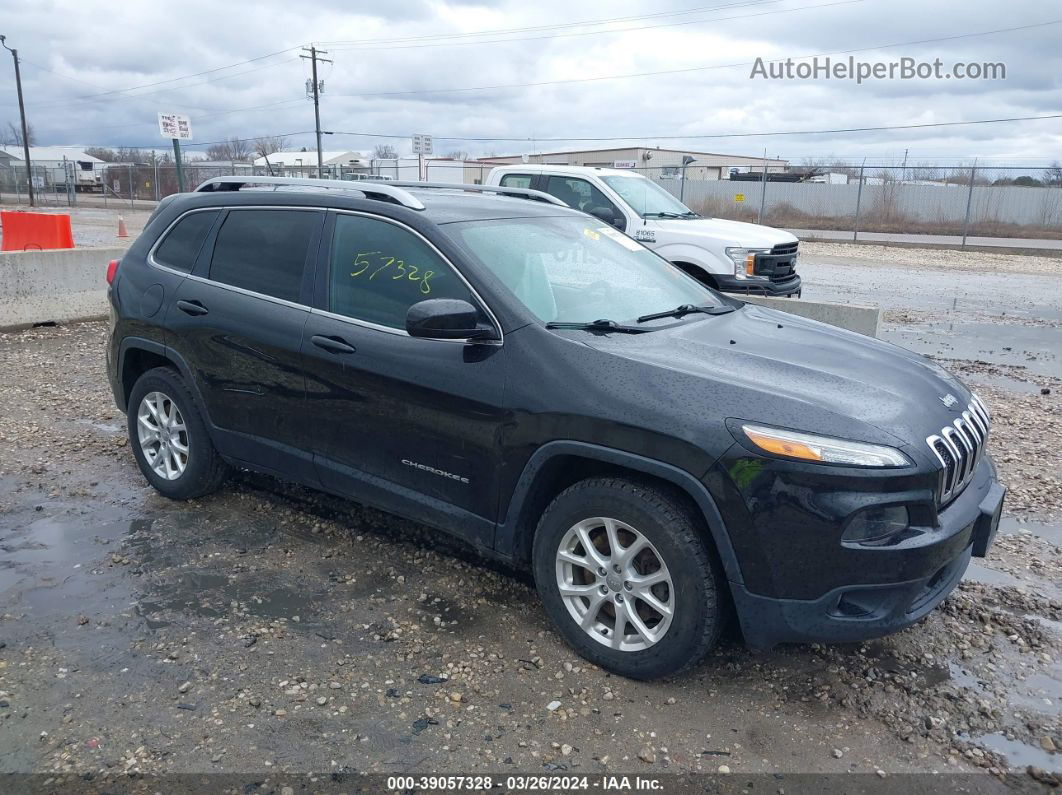 2015 Jeep Cherokee Latitude Черный vin: 1C4PJMCBXFW792972