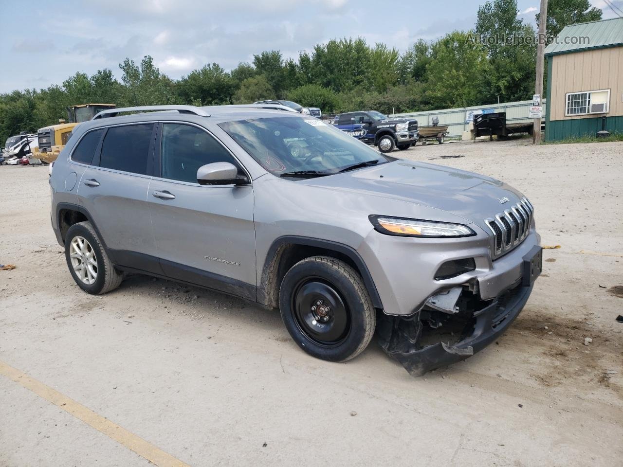 2016 Jeep Cherokee Latitude Серый vin: 1C4PJMCBXGW226263