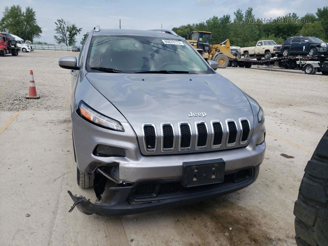 2016 Jeep Cherokee Latitude Gray vin: 1C4PJMCBXGW226263