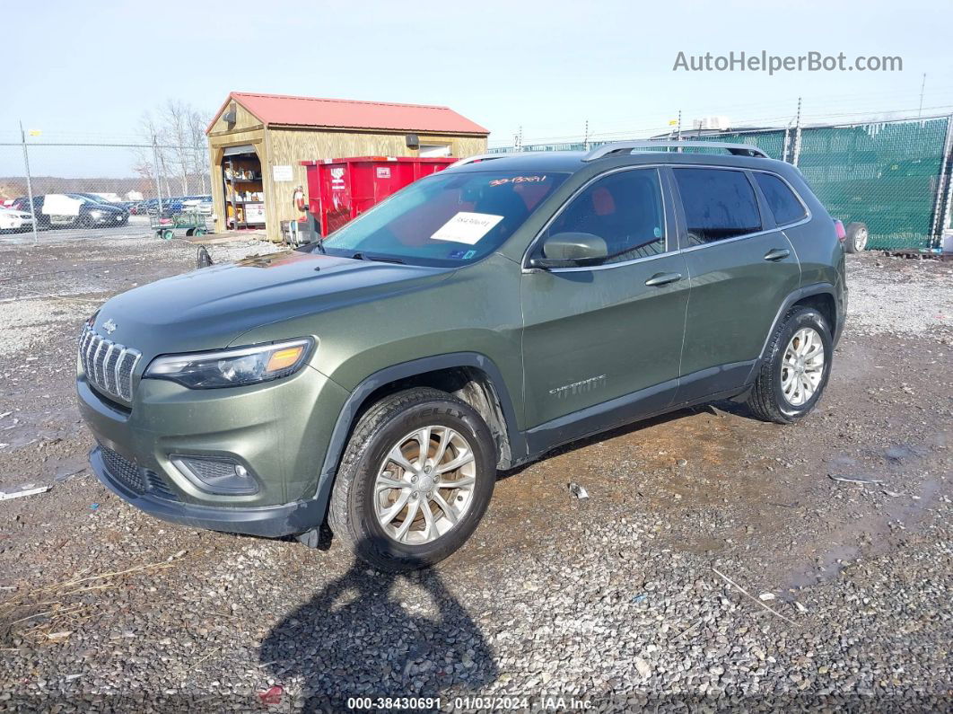 2019 Jeep Cherokee Latitude 4x4 Green vin: 1C4PJMCBXKD188831