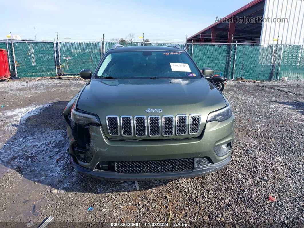 2019 Jeep Cherokee Latitude 4x4 Green vin: 1C4PJMCBXKD188831