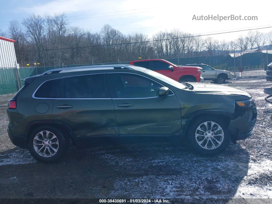 2019 Jeep Cherokee Latitude 4x4 Зеленый vin: 1C4PJMCBXKD188831