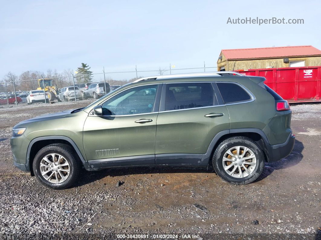 2019 Jeep Cherokee Latitude 4x4 Green vin: 1C4PJMCBXKD188831