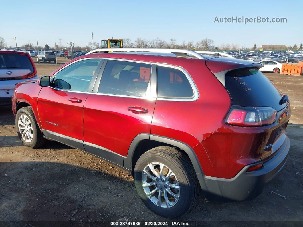 2019 Jeep Cherokee Latitude 4x4 Red vin: 1C4PJMCBXKD268243