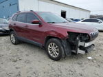 2019 Jeep Cherokee Latitude Red vin: 1C4PJMCBXKD343944