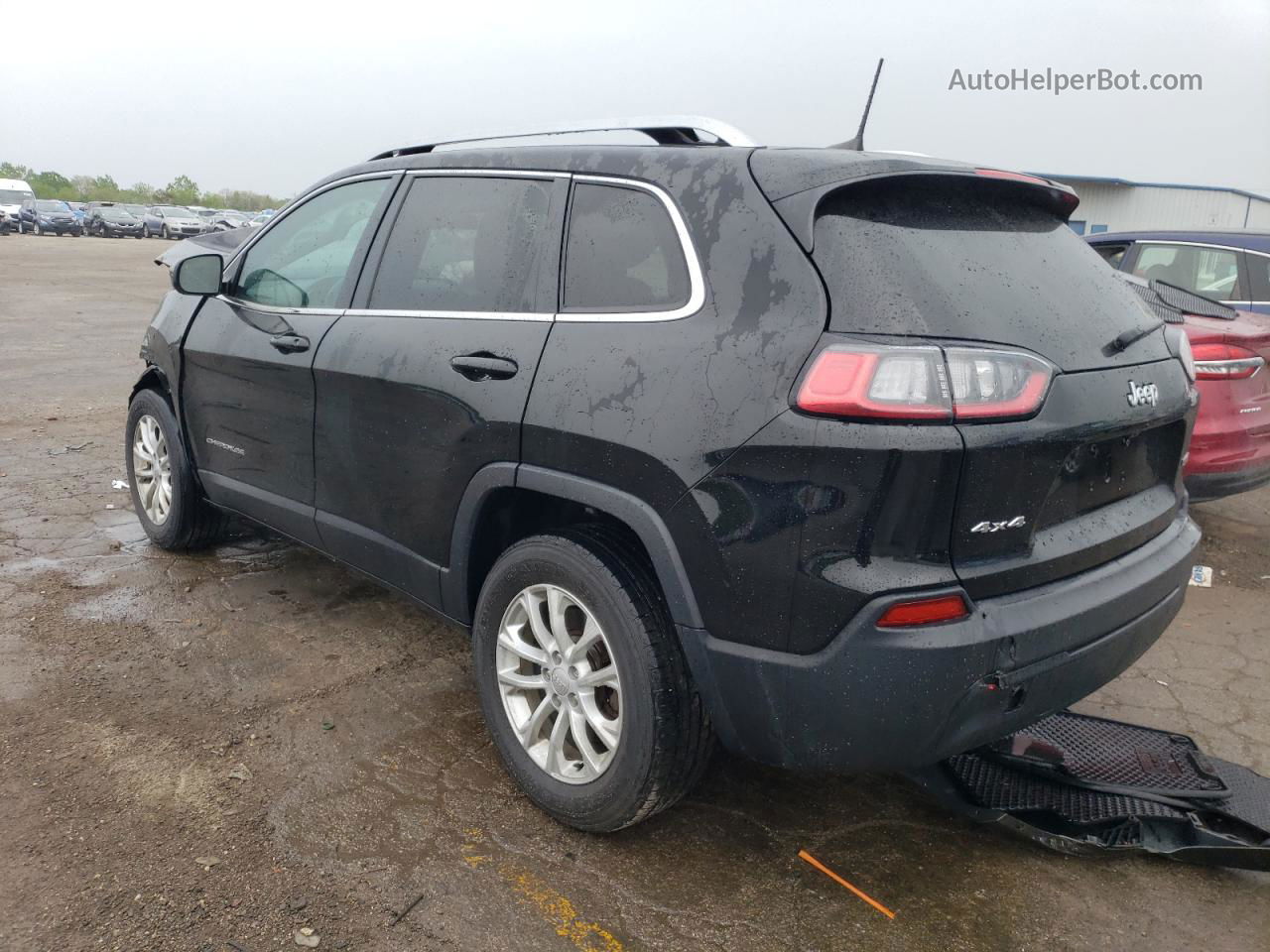 2019 Jeep Cherokee Latitude Черный vin: 1C4PJMCBXKD413071