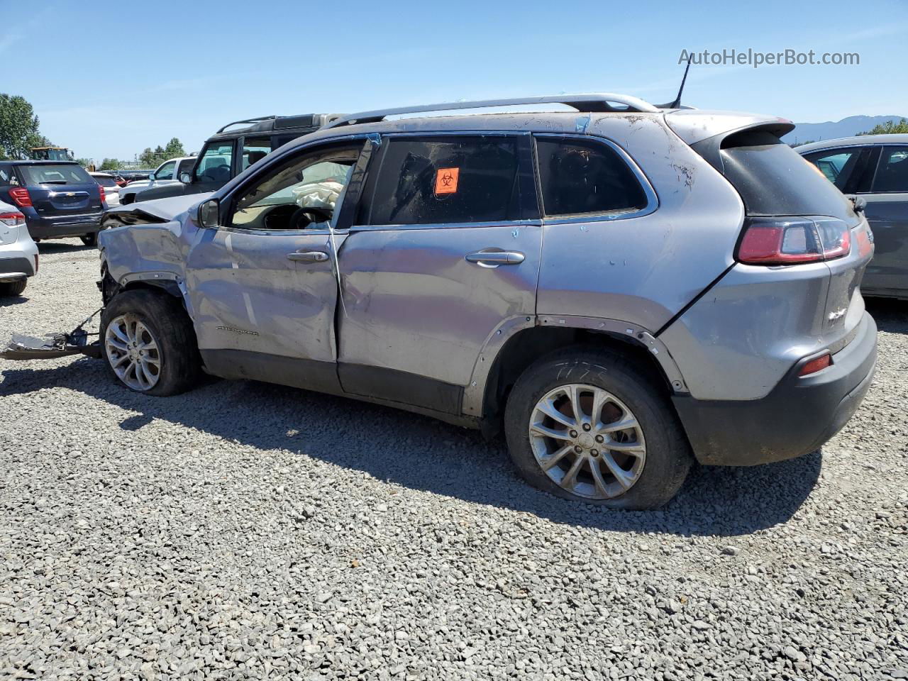 2019 Jeep Cherokee Latitude Gray vin: 1C4PJMCBXKD453800