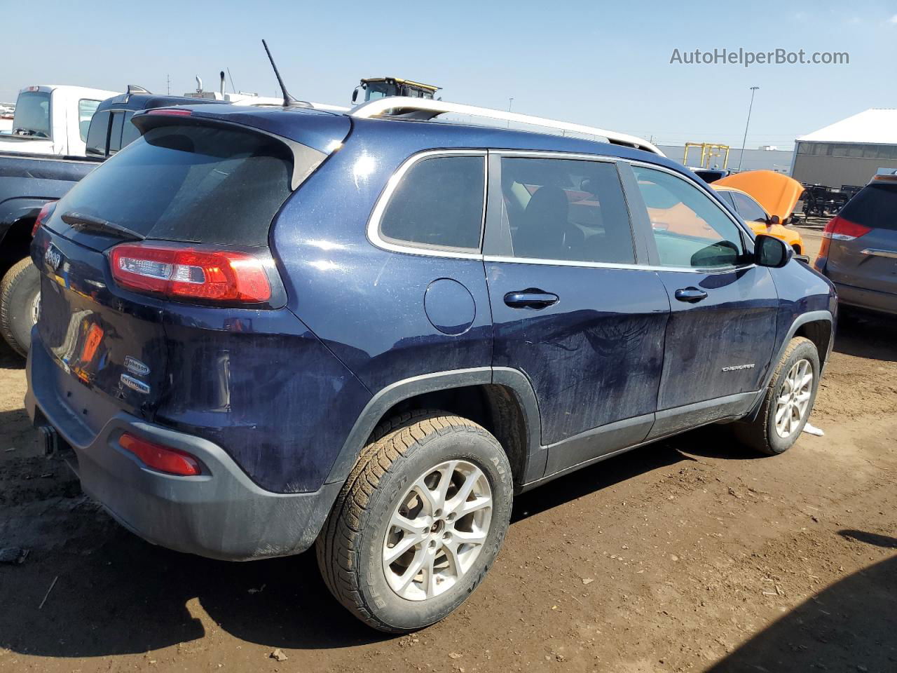 2014 Jeep Cherokee Latitude Blue vin: 1C4PJMCS0EW183436