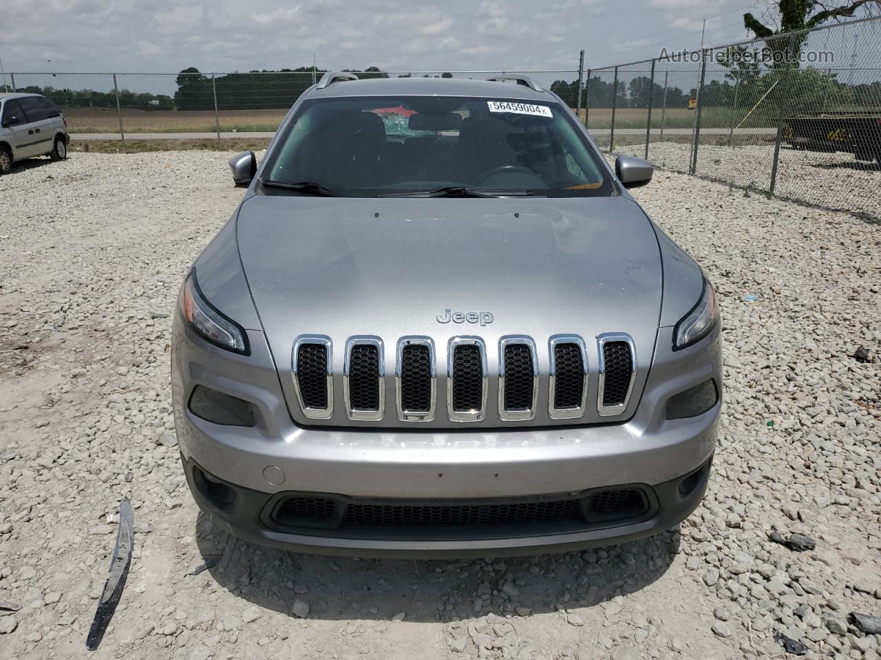 2014 Jeep Cherokee Latitude Silver vin: 1C4PJMCS0EW212188