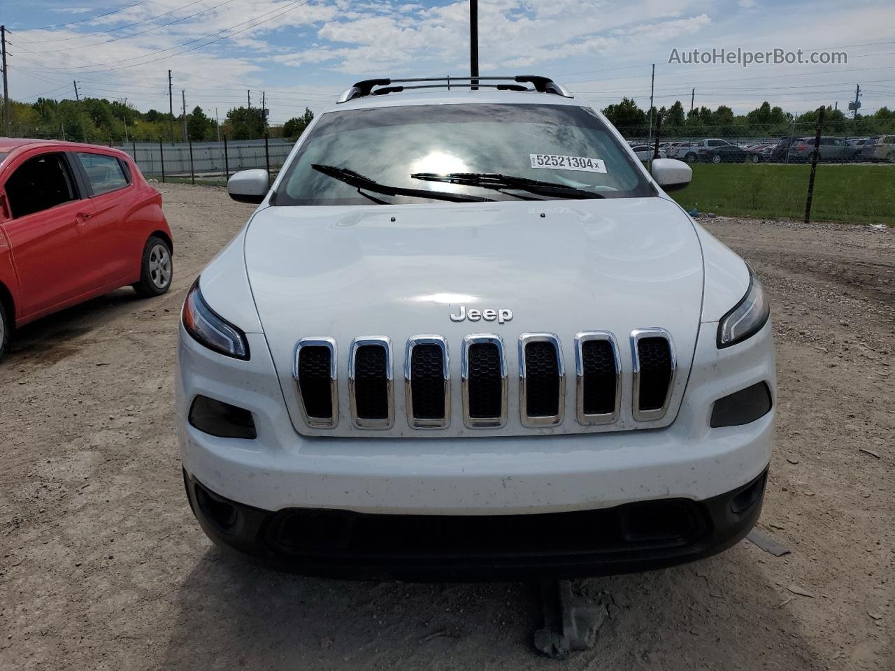 2014 Jeep Cherokee Latitude White vin: 1C4PJMCS0EW315787