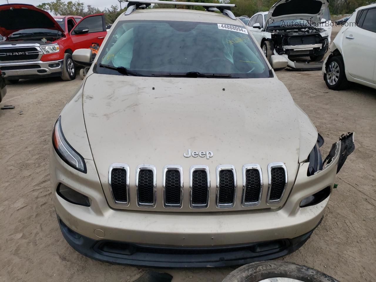 2015 Jeep Cherokee Latitude Beige vin: 1C4PJMCS0FW512878