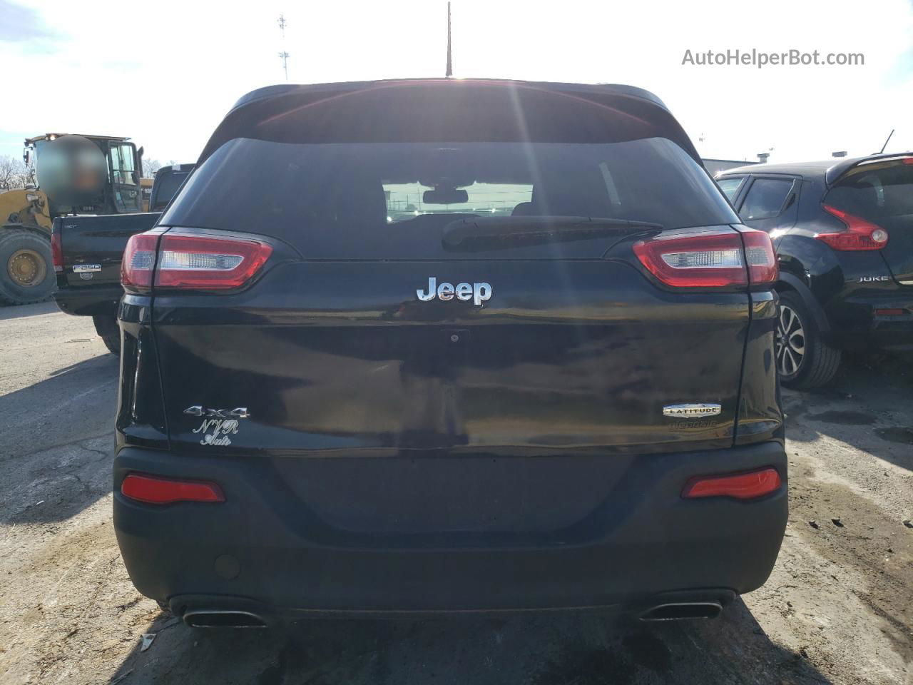 2015 Jeep Cherokee Latitude Black vin: 1C4PJMCS0FW534055