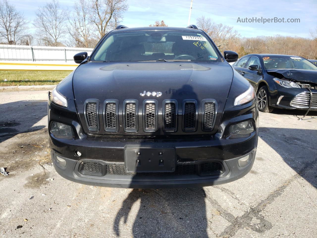 2015 Jeep Cherokee Latitude Black vin: 1C4PJMCS0FW534055