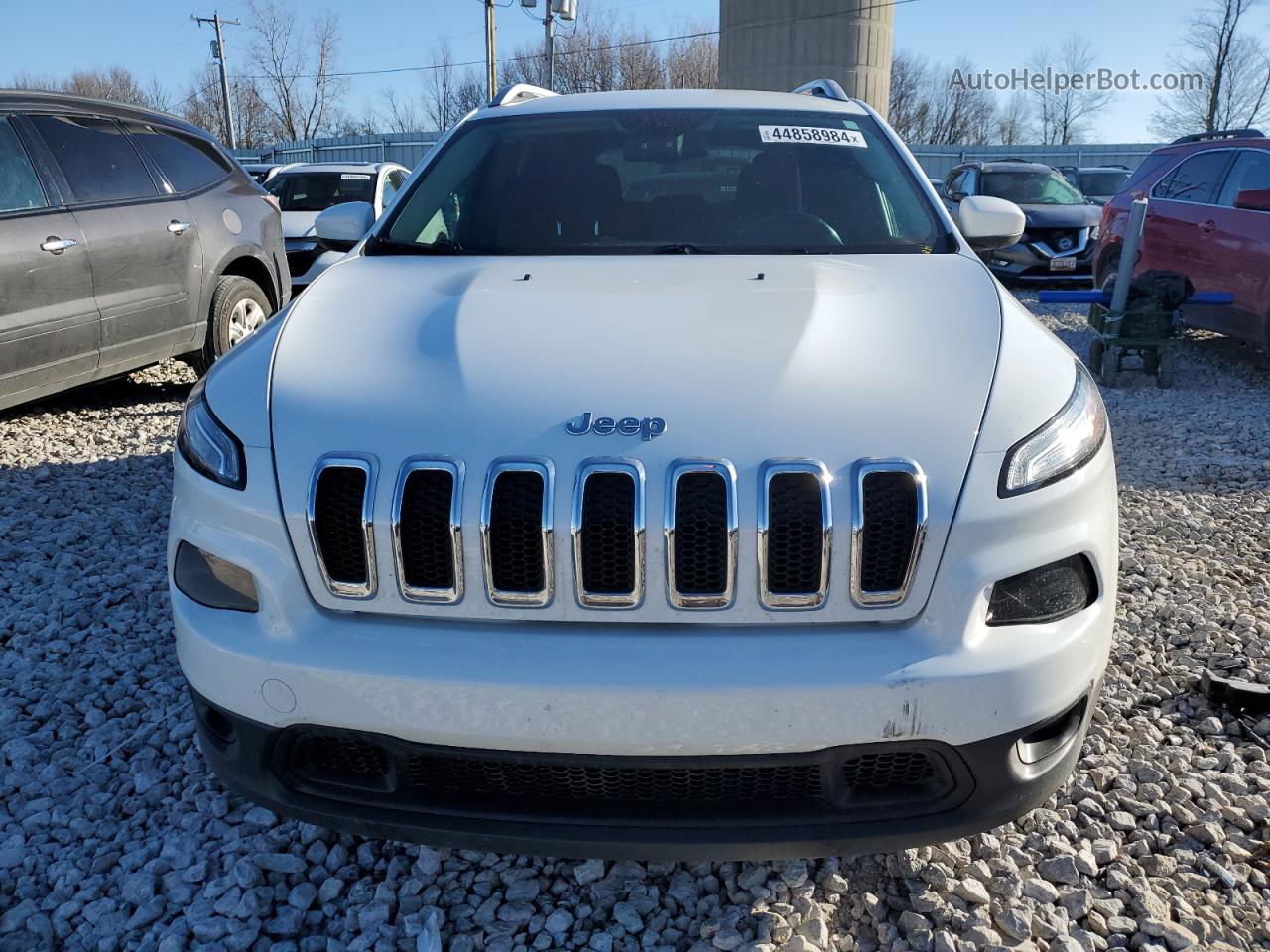 2015 Jeep Cherokee Latitude White vin: 1C4PJMCS0FW626122