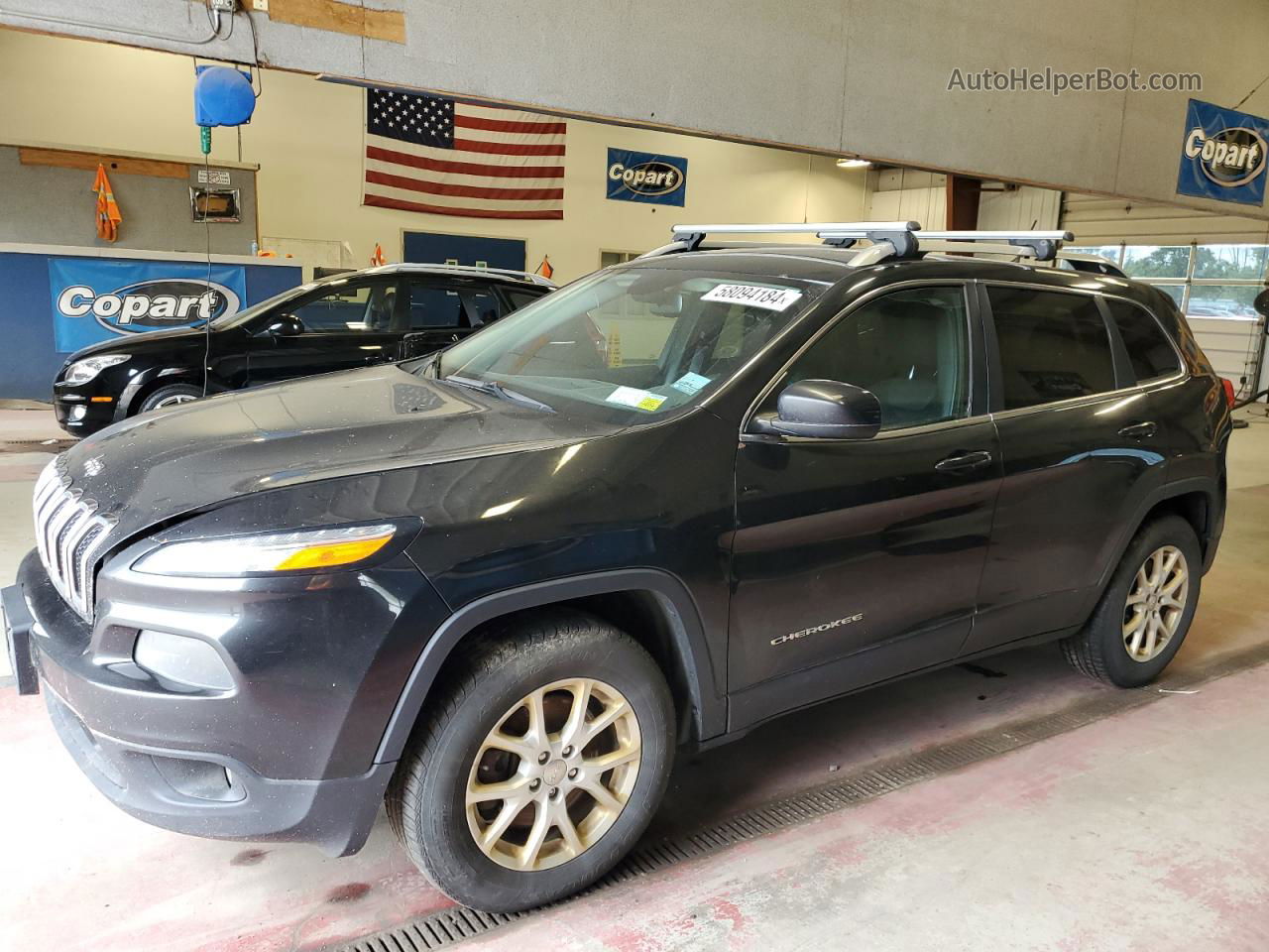 2015 Jeep Cherokee Latitude Black vin: 1C4PJMCS0FW650775