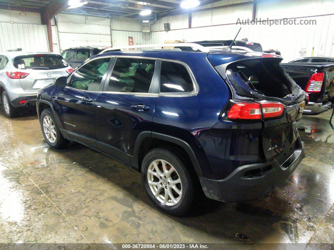 2014 Jeep Cherokee Latitude Navy vin: 1C4PJMCS1EW214130