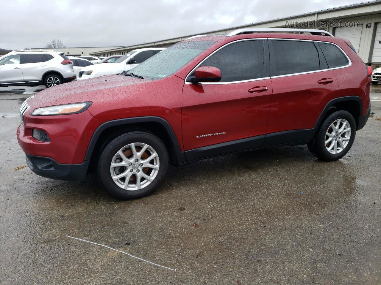 2015 Jeep Cherokee Latitude Burgundy vin: 1C4PJMCS1FW550975