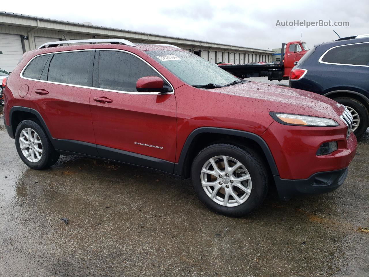 2015 Jeep Cherokee Latitude Burgundy vin: 1C4PJMCS1FW550975