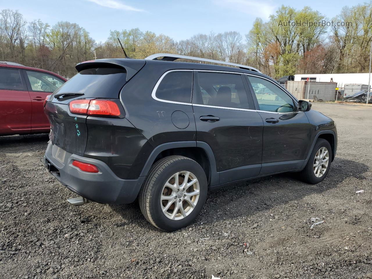 2014 Jeep Cherokee Latitude Black vin: 1C4PJMCS2EW125697