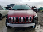 2014 Jeep Cherokee Latitude Red vin: 1C4PJMCS2EW246620