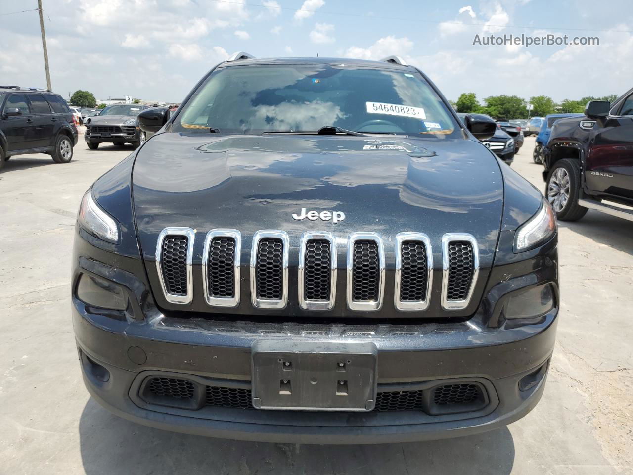 2015 Jeep Cherokee Latitude Черный vin: 1C4PJMCS2FW502207