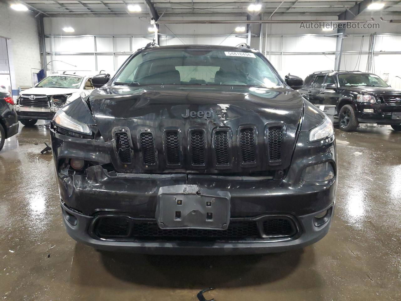 2015 Jeep Cherokee Latitude Black vin: 1C4PJMCS2FW764339