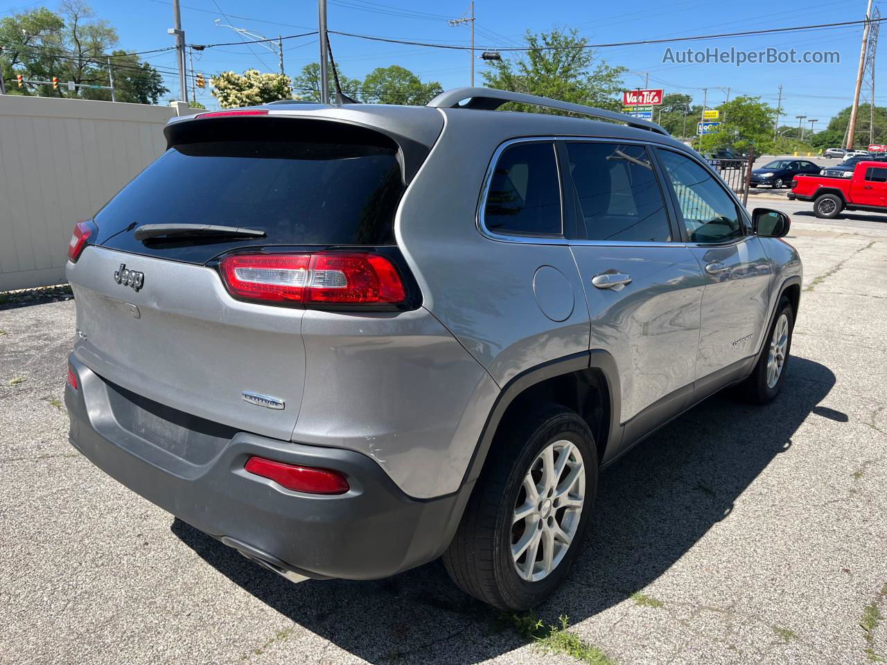 2015 Jeep Cherokee Latitude Gray vin: 1C4PJMCS2FW794179